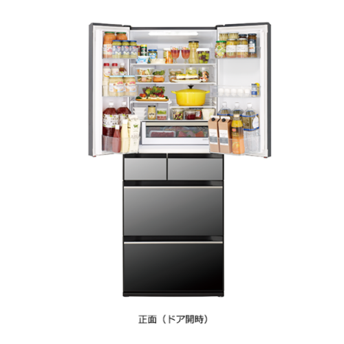 Tủ lạnh Hitachi R-KX50N 498L mặt gương, chuyển đổi ngăn tủ