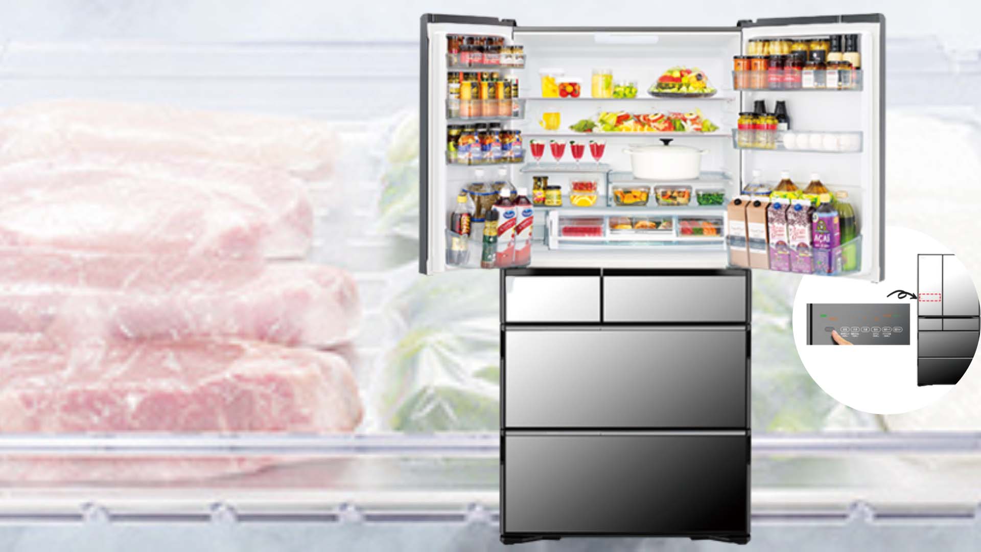 Tủ lạnh Hitachi R-WXC62S 615L