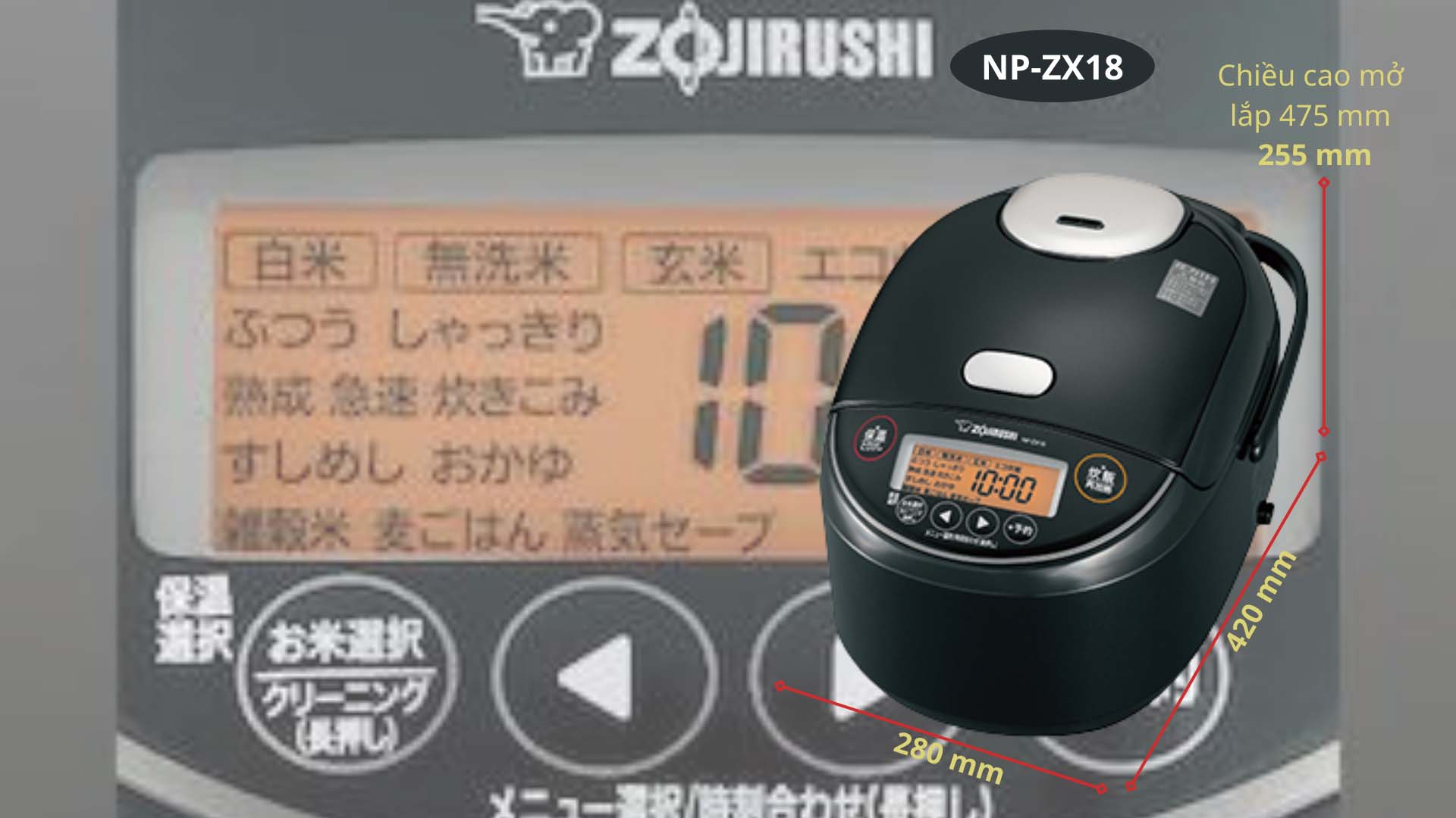 Nồi cơm điện Zojirushi NP-ZX18
